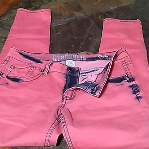Hydraulic super skinny pink jeans sz 15/16